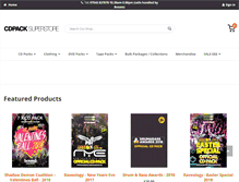 Tablet Screenshot of cdpacksuperstore.com